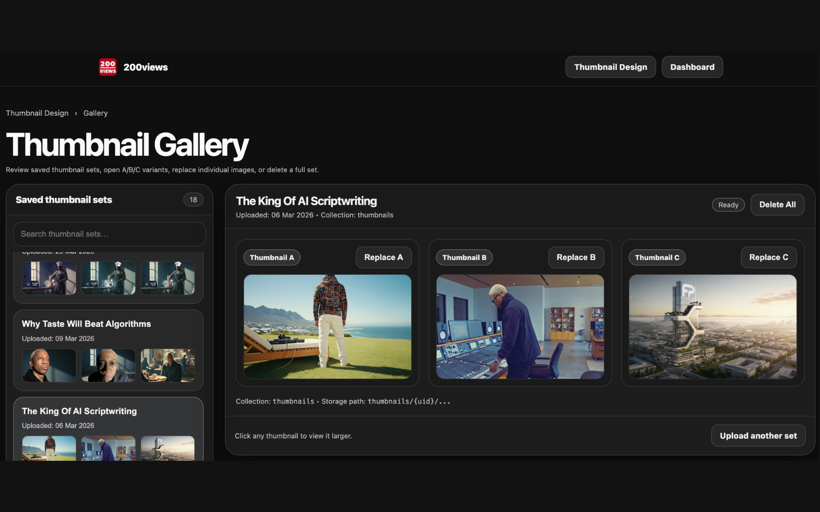 200views thumbnail design view